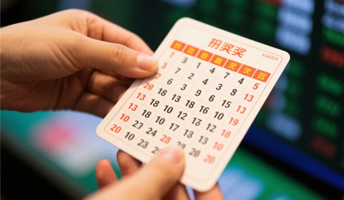 开奖信息示意图